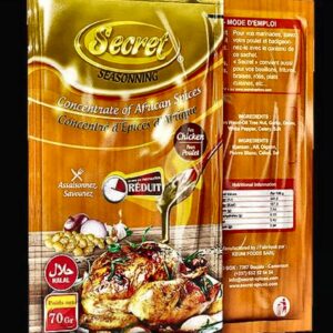La Kribienne - Secret Seasoning Poulet Secret Seasoning - Concentré d'Épices d'Afrique pour Poulet