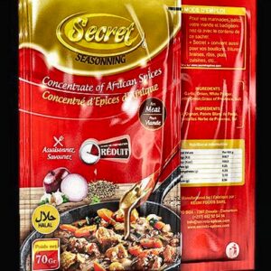 La Kribienne - Secret Seasoning Viande Secret Seasoning - Concentré d'Épices d'Afrique pour Viande