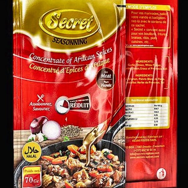 La Kribienne - Secret Seasoning Viande Secret Seasoning - Concentré d'Épices d'Afrique pour Viande