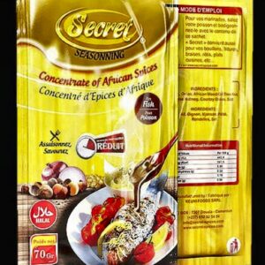 La Kribienne - Secret Seasoning Poisson Secret Seasoning - Concentré d'Épices d'Afrique pour Poisson